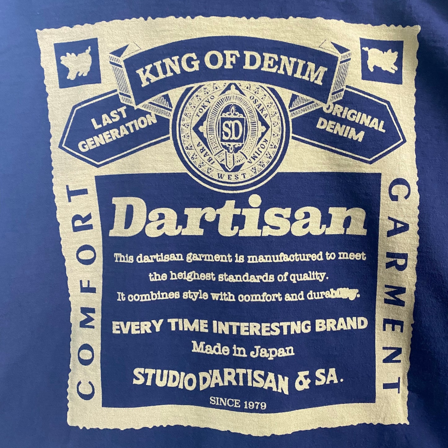 STUDIO D'ARTISAN & SA./ステュディオ・ダ・ルチザン 吊り編みT-shirts/8164A