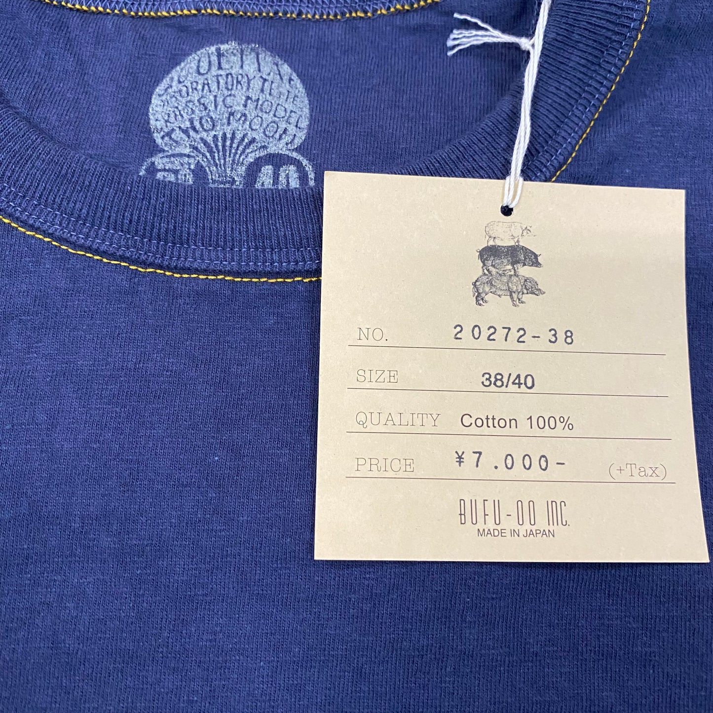 TWO MOON/トゥームーン 丸胴リサイクルコットンポケットTシャツ/20272-38