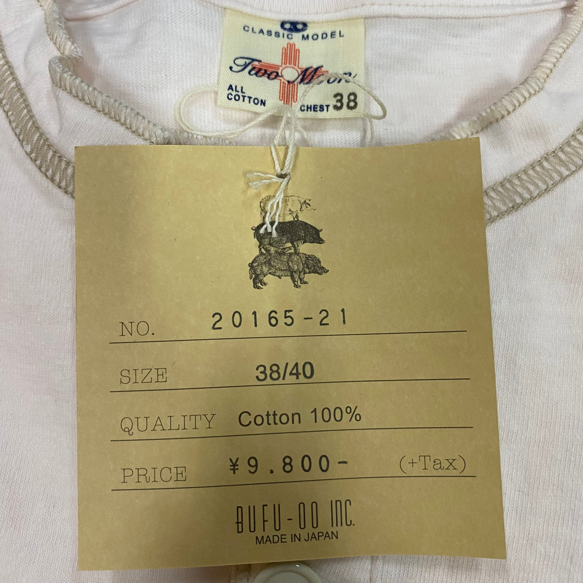 TWO MOON/トゥームーン 丸胴ヘンリーネック ロングスリーブTシャツ/20165-21 Tシャツ |南国 高知のジーパン屋 ORIGINAL