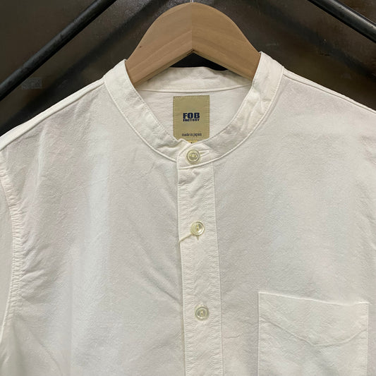 FOB FACTORY /エフオービーファクトリー オックスフォード バンドカラー シャツ/F3429 シャツ |南国 高知のジーパン屋 ORIGINAL