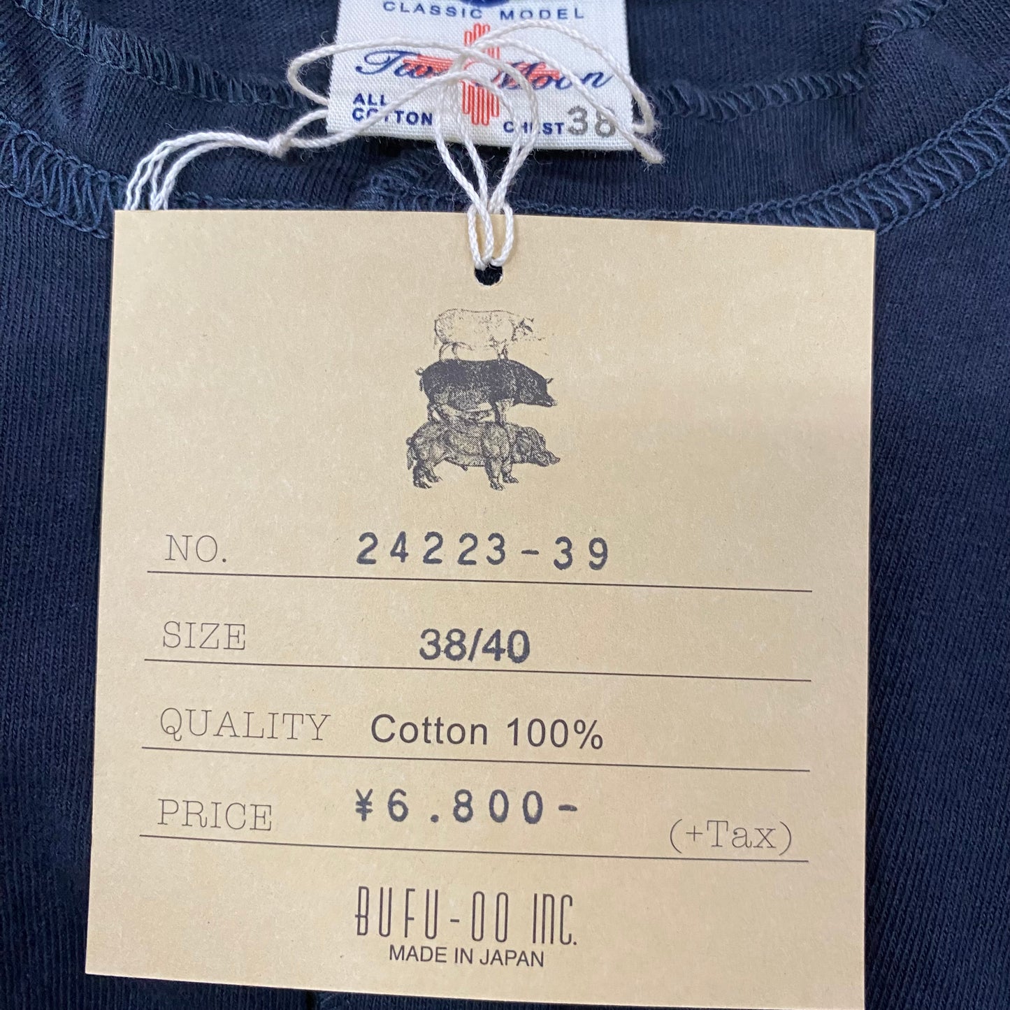 TWO MOON/トゥームーン RAFI HENLEY NECK T-SHIRTS ヘンリーネックTシャツ/24223-39