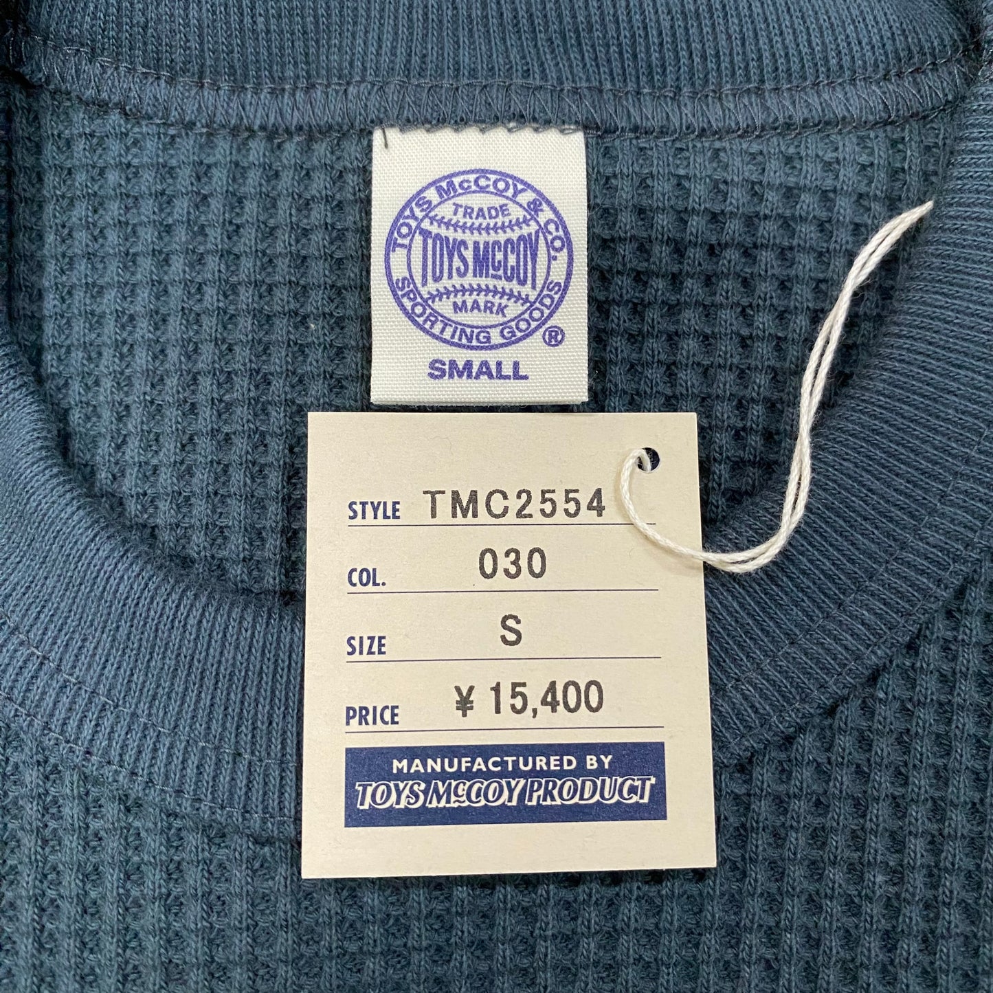 TOY'S McCOY/トイズマッコイ BIG WAFFLE CREW NECK SHIRT/ TMC2554
