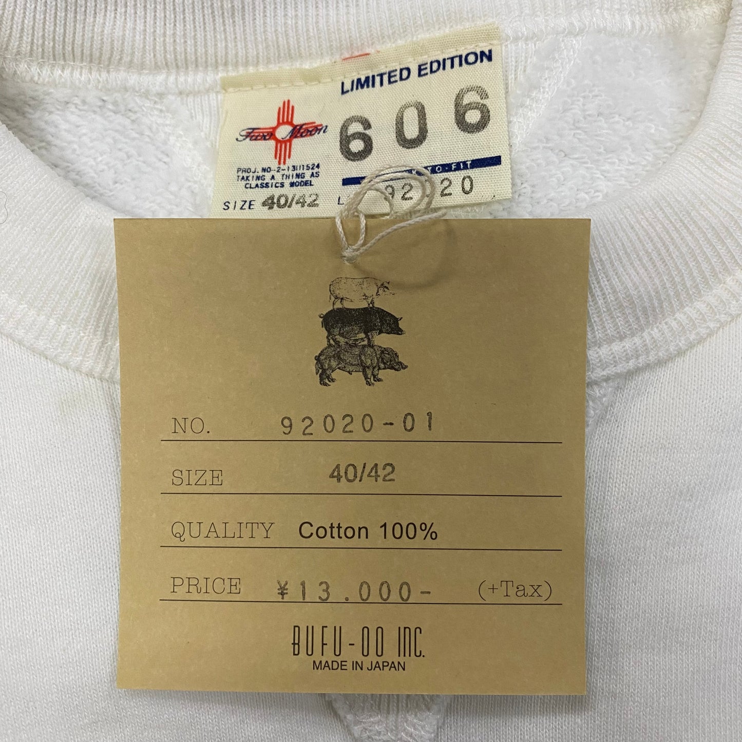 TWO MOON/トゥームーン V-GUSSET SET-IN SLEEVE SWEATSHIRTS FOR SPRING/92020-01 スウェット |南国 高知のジーパン屋 ORIGINAL