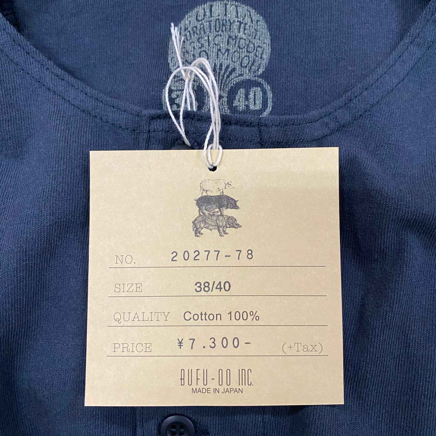 TWO MOON/トゥームーン HALF SLEEVE HENLY NECK ハーフスリーブヘンリーネックT/20277-78 Tシャツ |南国 高知のジーパン屋 ORIGINAL