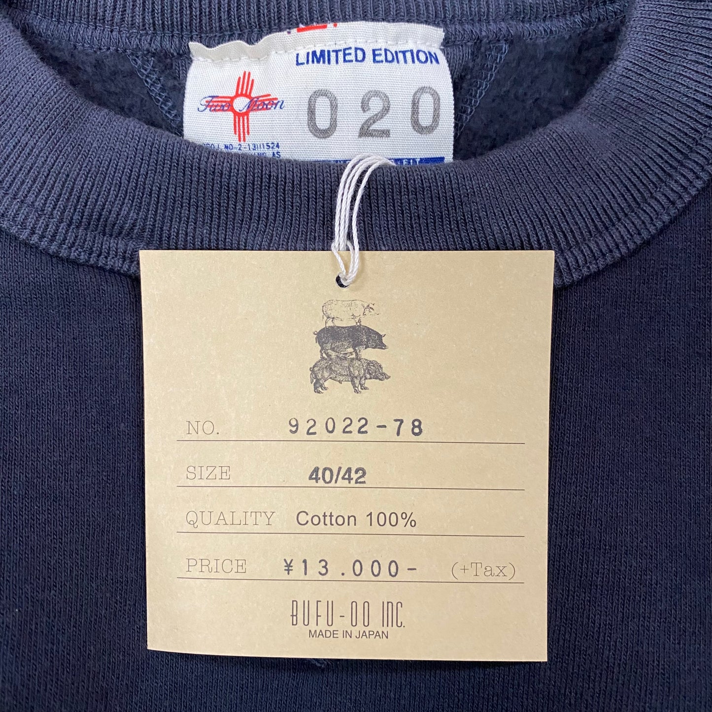 TWO MOON/トゥームーン 両V丸胴スウェット TWO TONE Classic Model /92022-78 スウェット |南国 高知のジーパン屋 ORIGINAL