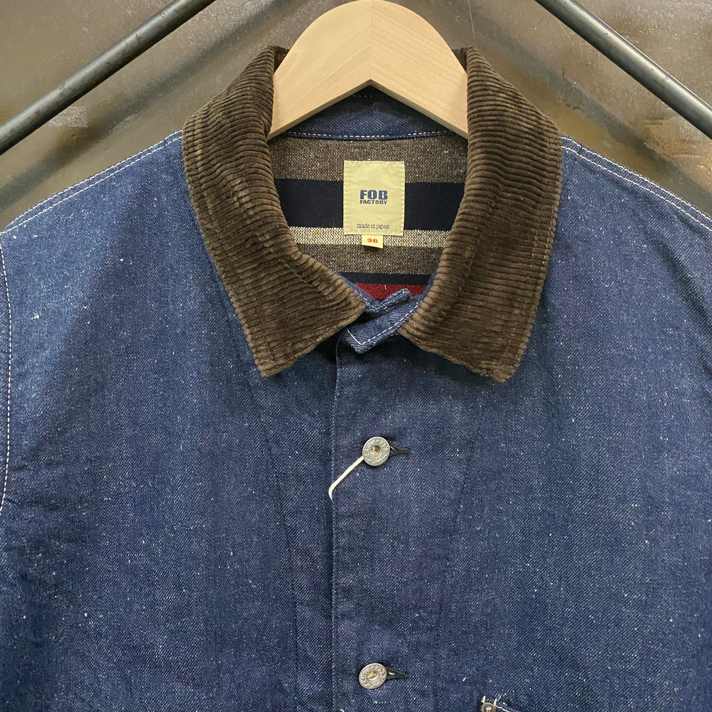 FOB FACTORY /エフオービーファクトリー DENIM CHOREJACKET BLANKET LINER/ F2456