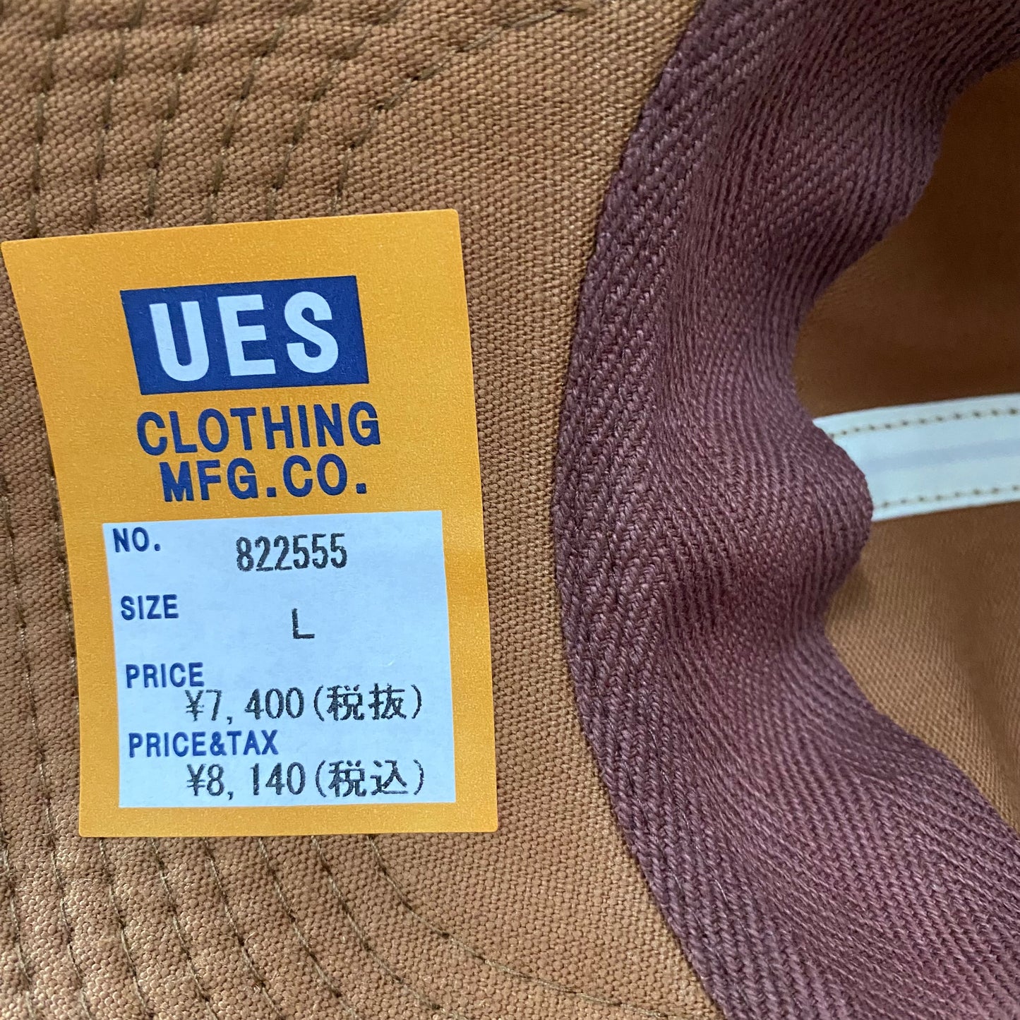 UES/ウエス プリントベースボールキャップ/822555