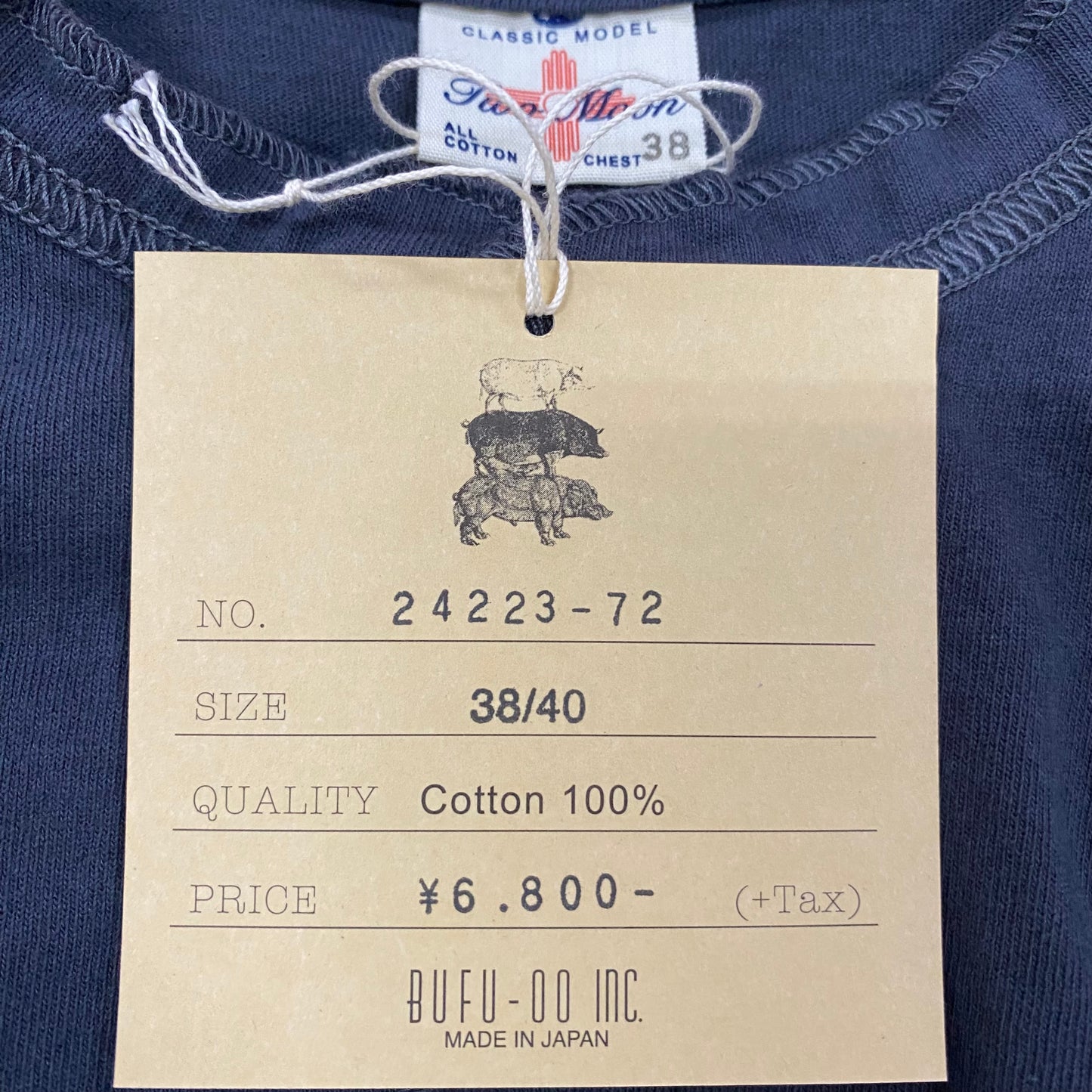 TWO MOON/トゥームーン RAFI HENLEY NECK T-SHIRTS ヘンリーネックTシャツ/24223-72