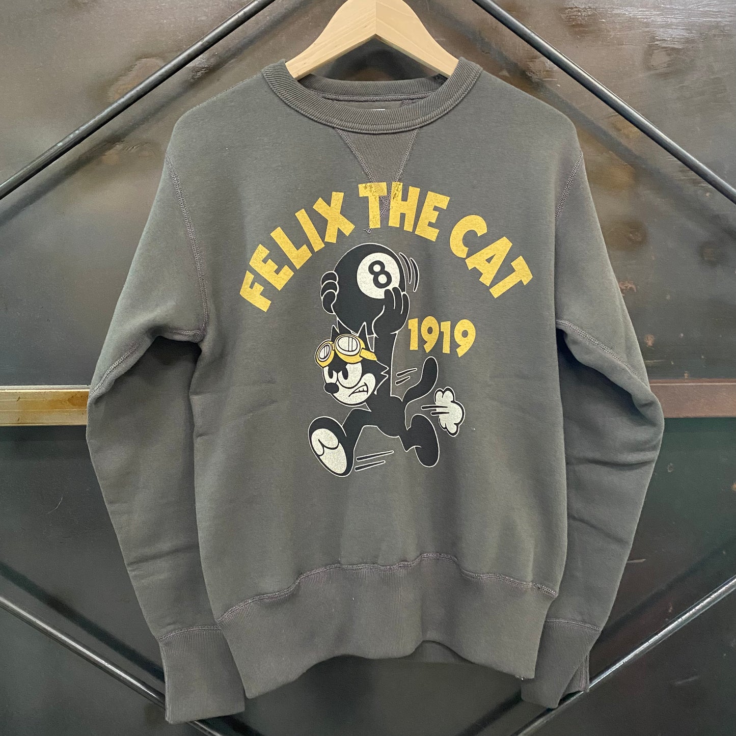 TOY'S McCOY/トイズマッコイ MILITARY SWEAT SHIRT FELIX THE CAT "8 BALL" /TMC2448