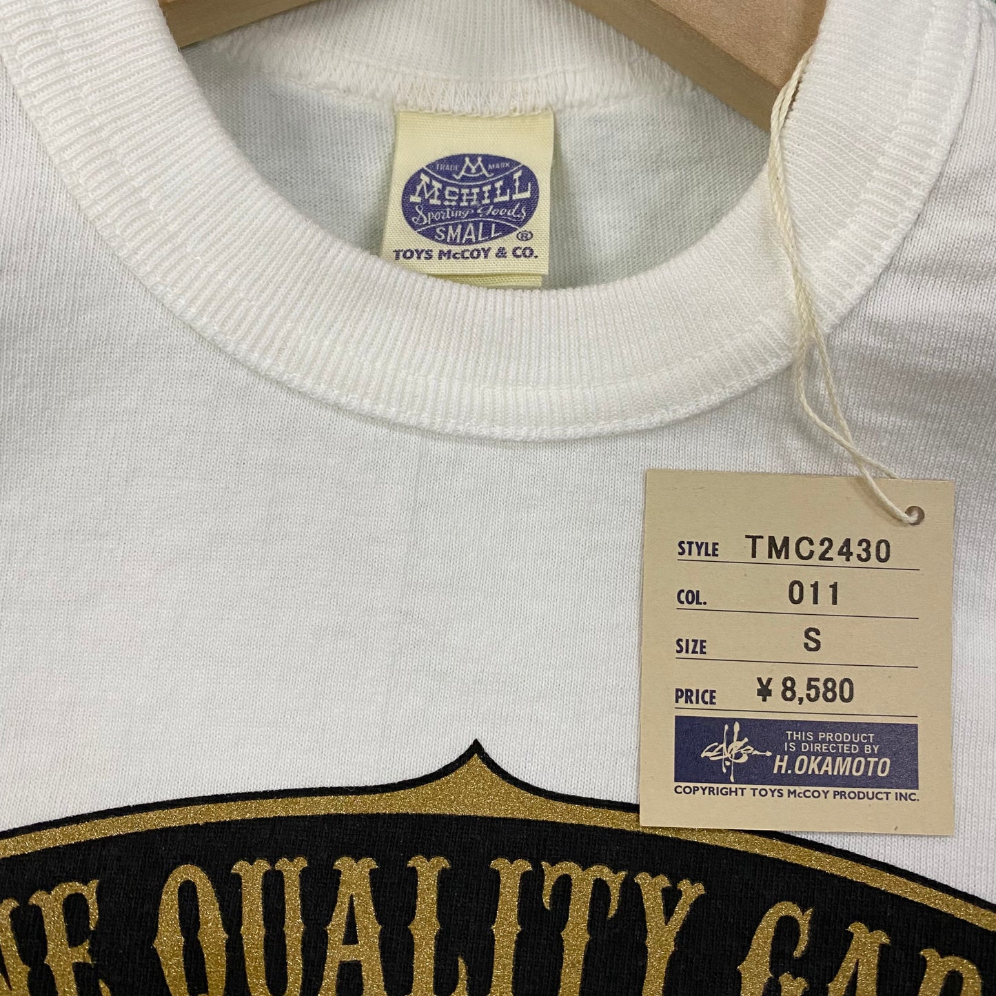 TOY'S McCOY/トイズマッコイ McHILL SPORTS WEAR TEE " TOYS McCOY CLASSIC BRAND SIGN " /TMC2430