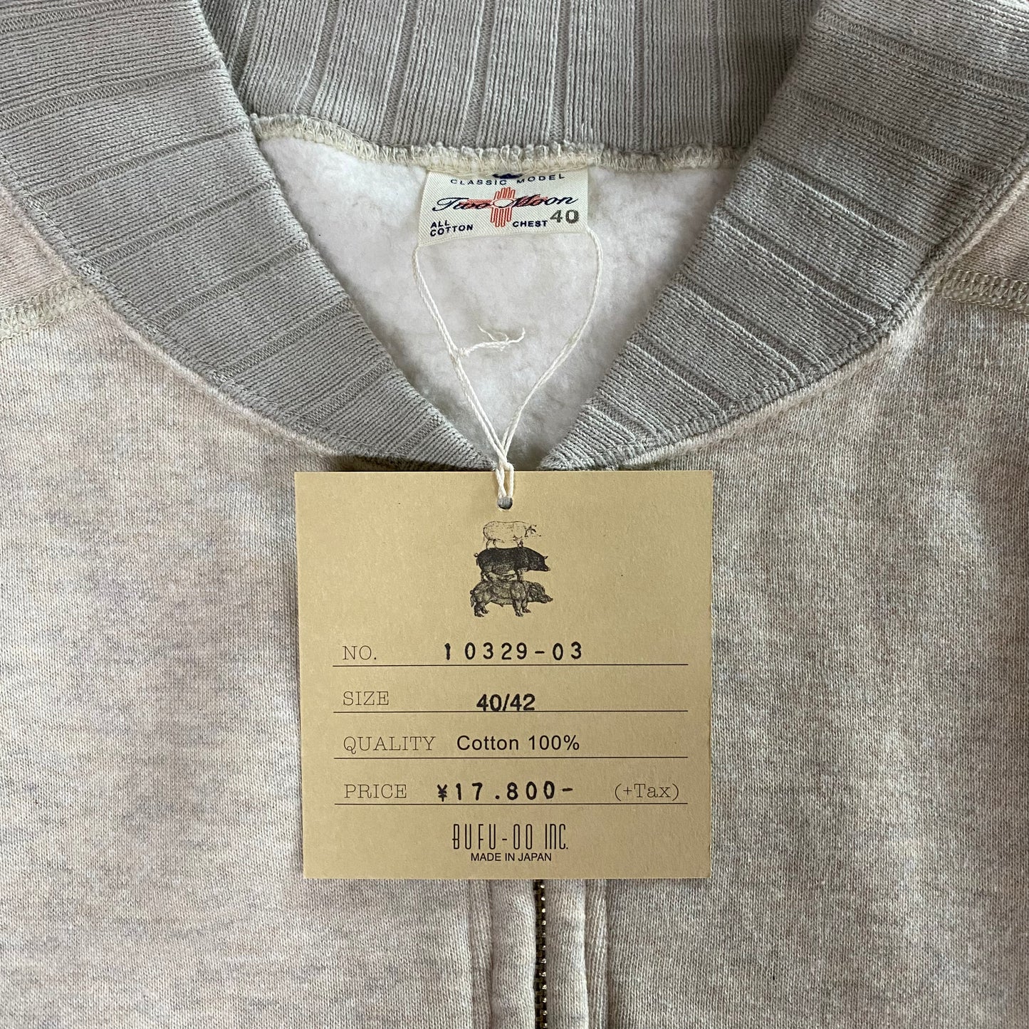 TWO MOON/トゥームーン FREEDOM SLEEVE FULL ZIP SWEATSHIRTS 丸胴フリーダムスリーブフルジップスウェット/10329-03 スウェット |南国 高知のジーパン屋 ORIGINAL