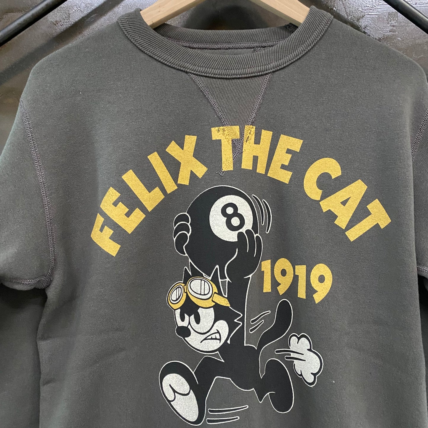 TOY'S McCOY/トイズマッコイ MILITARY SWEAT SHIRT FELIX THE CAT "8 BALL" /TMC2448