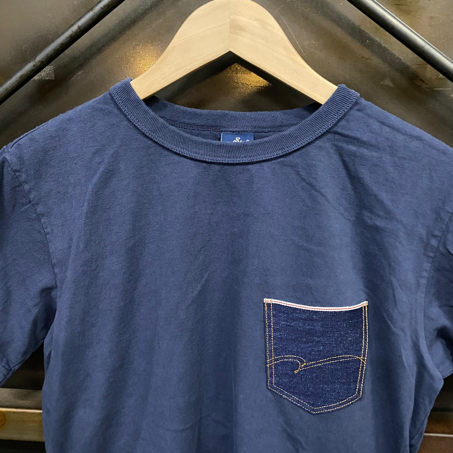 STUDIO D'ARTISAN & SA./ステュディオ・ダ・ルチザン USA コットン デニム ポケット Tシャツ /8135B