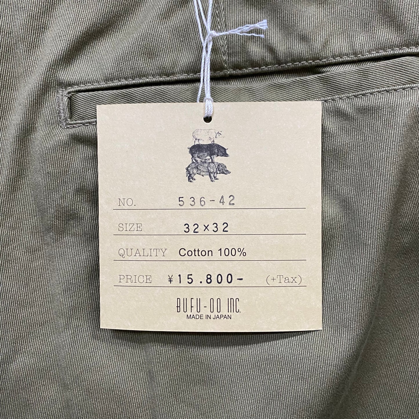 TWO MOON/トゥームーン ウエストポイントトラウザーズ/536-42 チノパン |南国 高知のジーパン屋 ORIGINAL