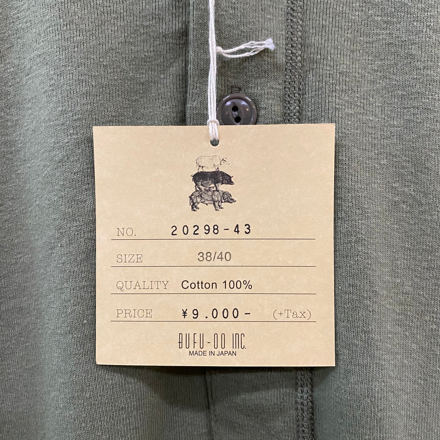 TWO MOON/トゥームーン RIB KNIT HENLEY-NECK SHIRTS/20298-43