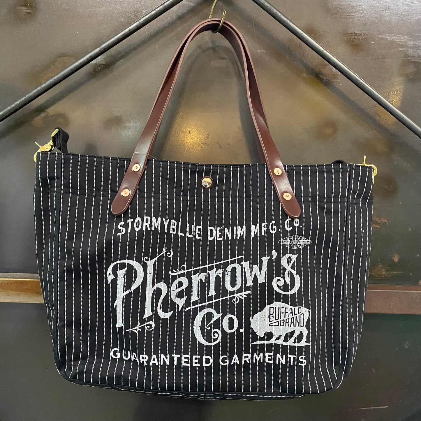 PHERROW'S /フェローズ ショルダーストラップ付き トートバッグ/24W-PSBG1