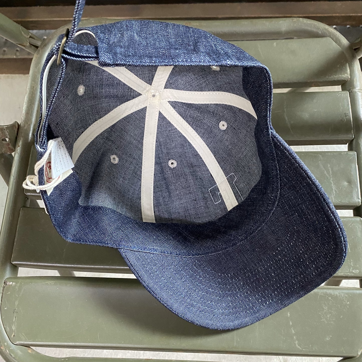 FULLCOUNT/フルカウント 6Panel Denim Baseball Cap 'F' Patch/6843