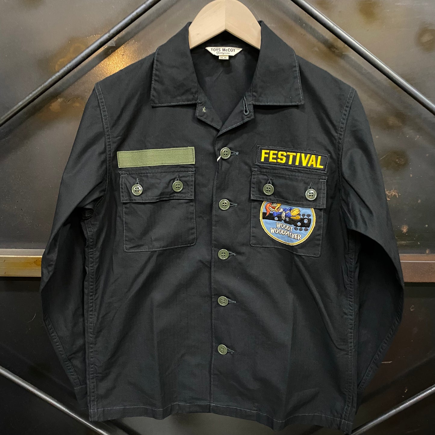 TOY'S McCOY/トイズマッコイ UTILITY SHIRT, RIP STOP " WOODY WOODPECKER "/ TMS2303
