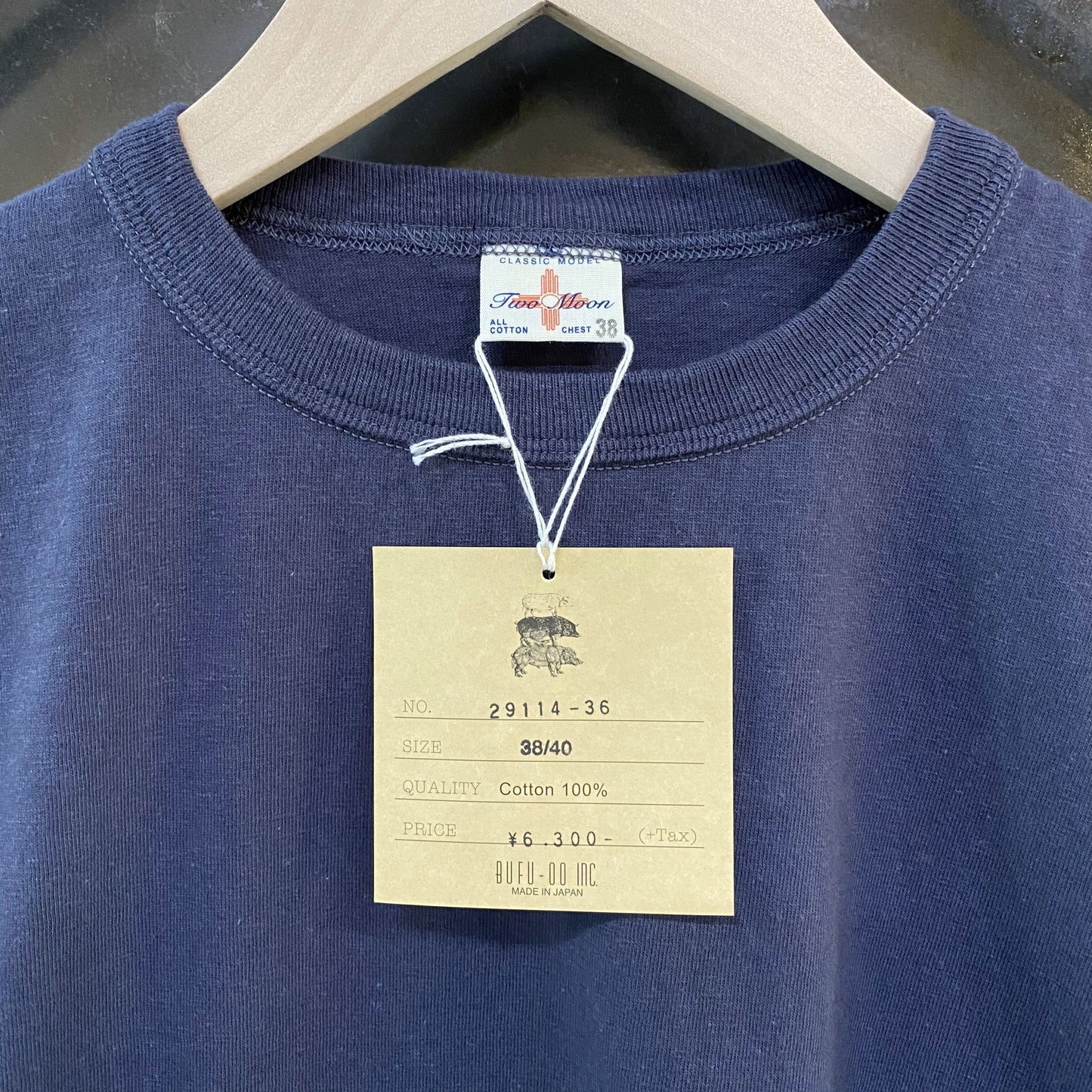 TWO MOON/トゥームーン 丸胴 QUALITAG Tシャツ/29114‐36