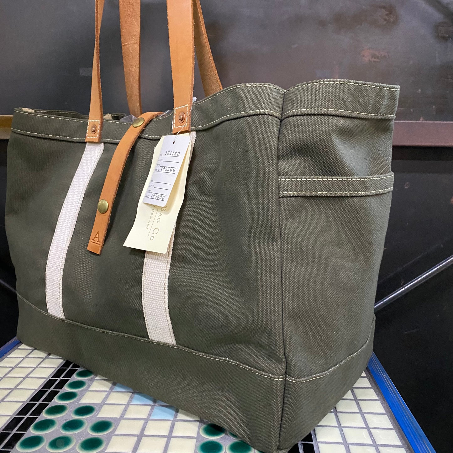 ARTIFACT BAG COMPANY/ハンドルレザーキャンバストート/161960