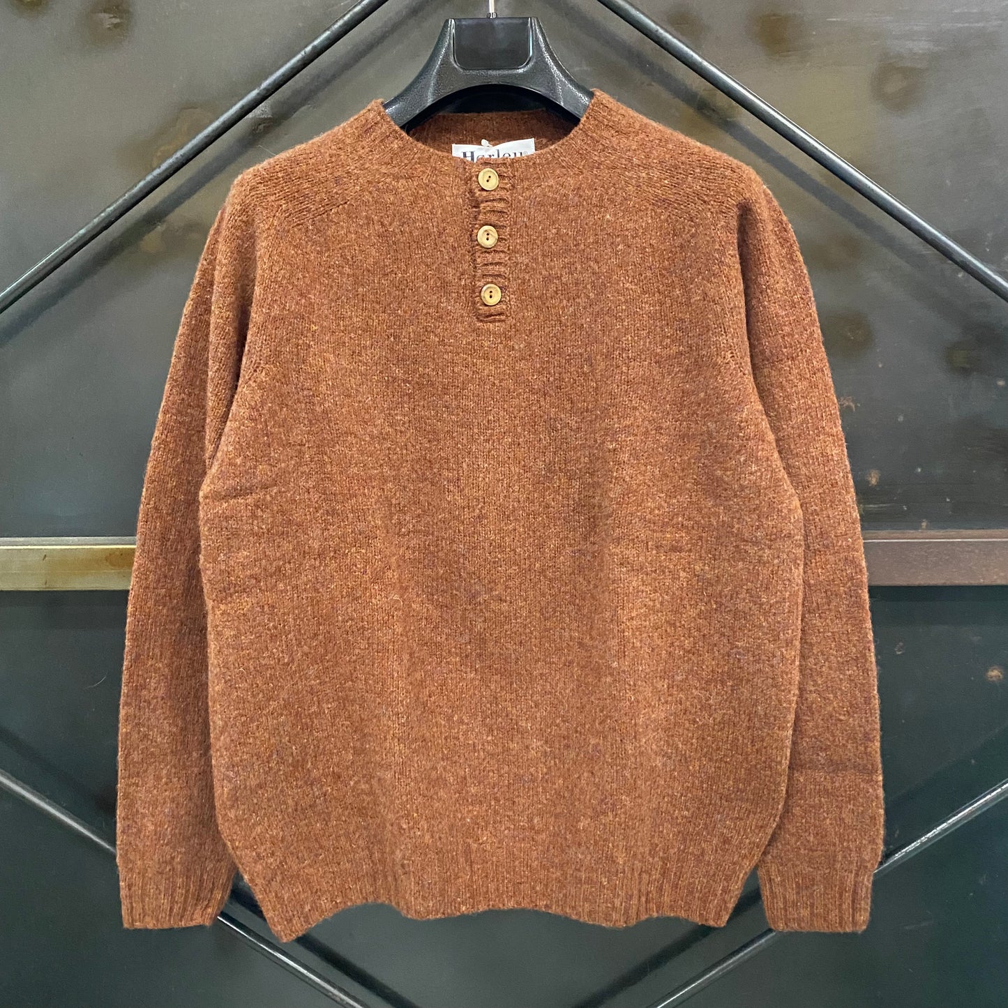 HARLEY OF SCOTLAND/ハーリーオブスコットランド SHETLAND HENLY KNIT/シェトランドヘンリーニット M2474