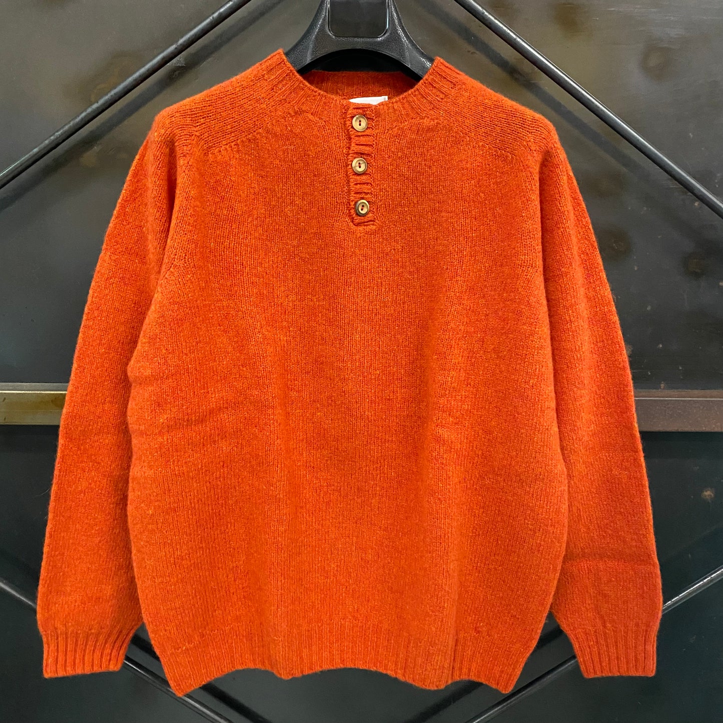 HARLEY OF SCOTLAND/ハーリーオブスコットランド SHETLAND HENLY KNIT/シェトランドヘンリーニット M2474