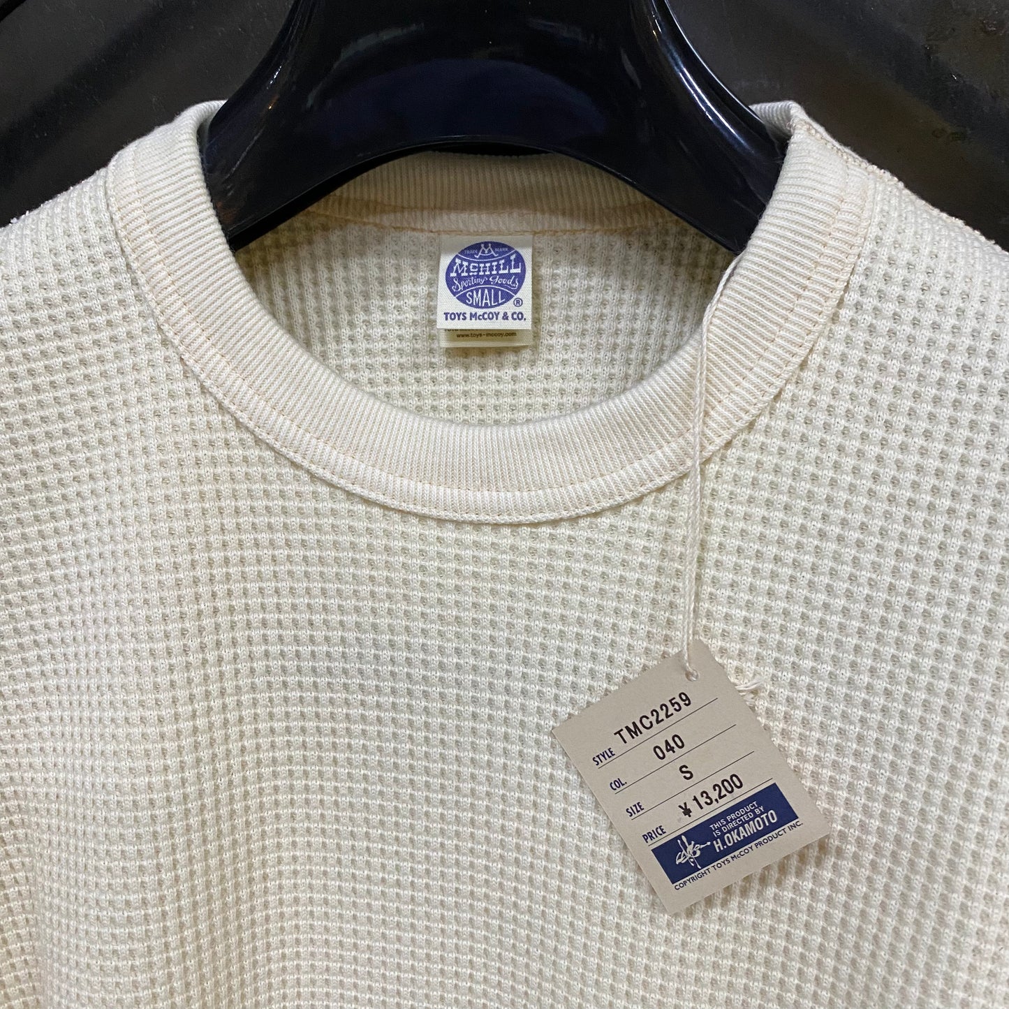 TOY'S McCOY/トイズマッコイNEW BIG WAFFLE CREW NECK SHIRT /TMC2259