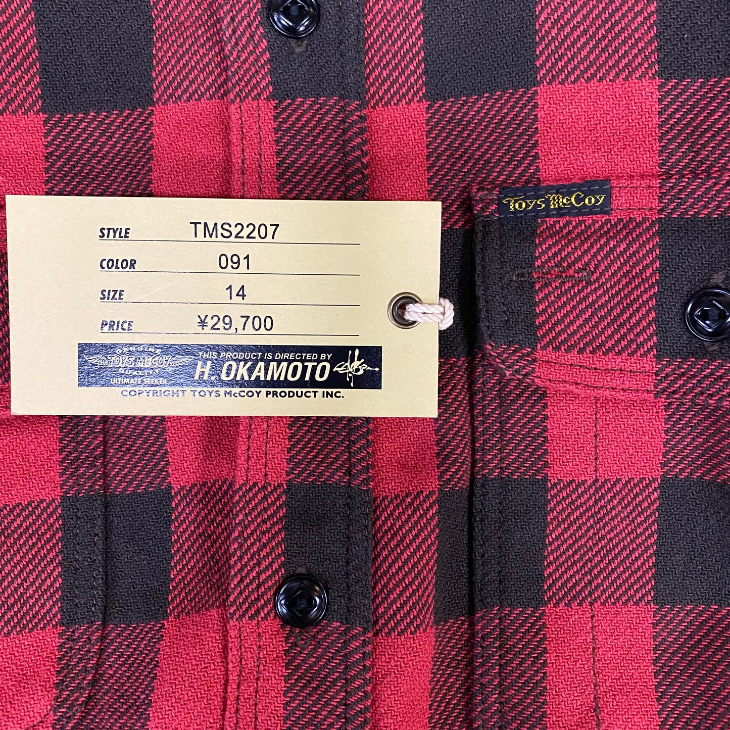 TOY'S McCOY/トイズマッコイ BUFFALO PLAID SHIRT"STEVE McQUEEN"/ TMS2207