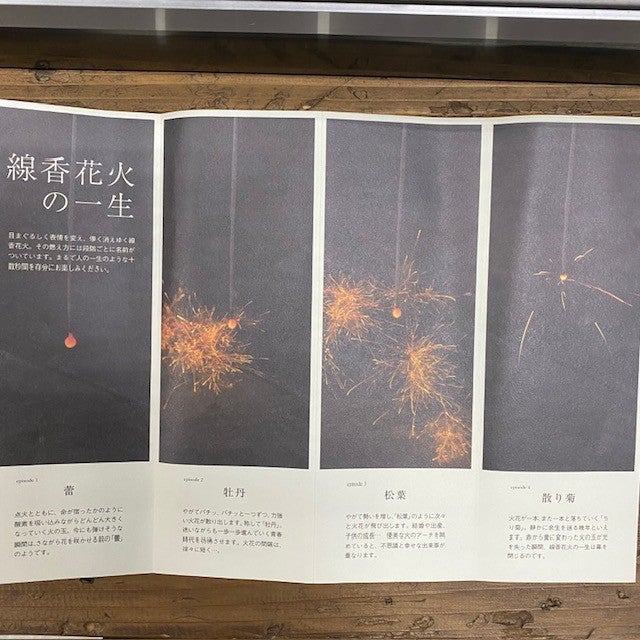 日本の風物詩、線香花火