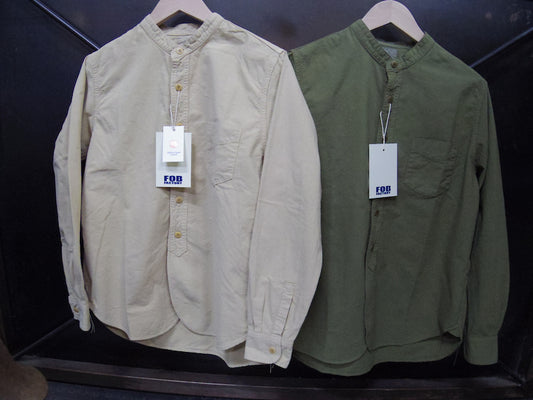 バンドカラーシャツ