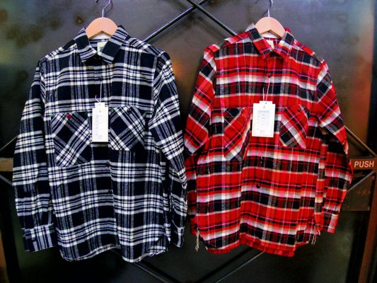 HEAVY NEL WORK SHIRT ！