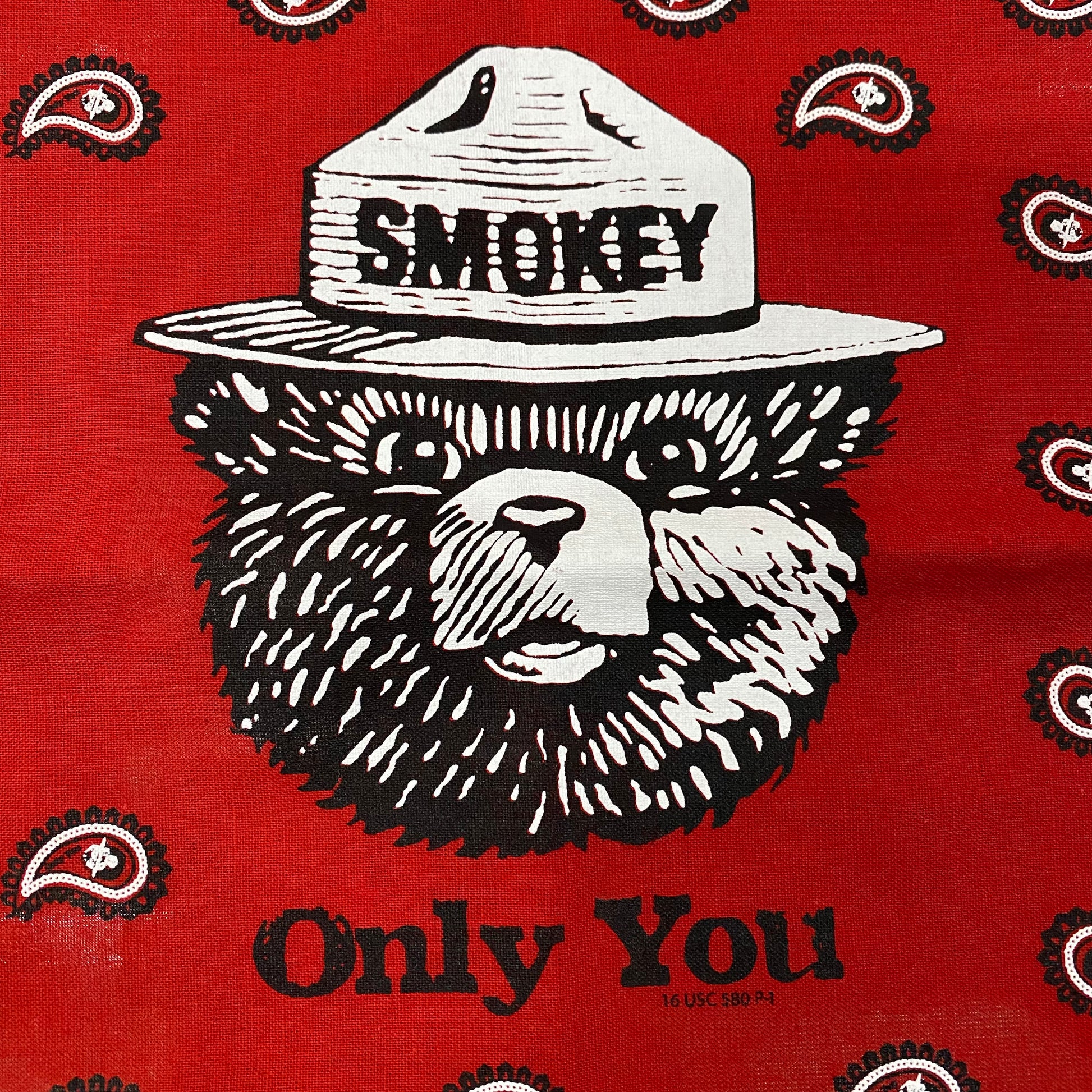 SMOKEY BEAR/スモーキー・ベア バンダナ ネイチャープリント SMOKEY PAISLEY ファッション小物 ｜南国 高知のジーパン屋 ORIGINAL