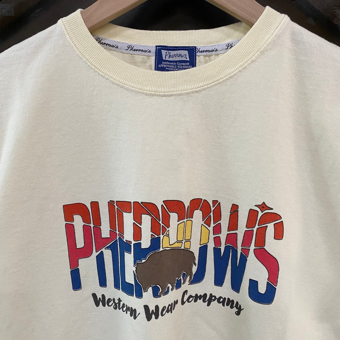 PHERROW'S /フェローズ バッファロー プリントTシャツ/25S-PT19