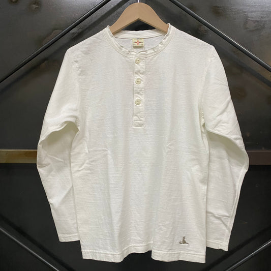 TWO MOON/トゥームーン 丸胴ヘンリーネック ロングスリーブTシャツ/20165-01 01 オフホワイト Tシャツ ｜南国 高知のジーパン屋 ORIGINAL