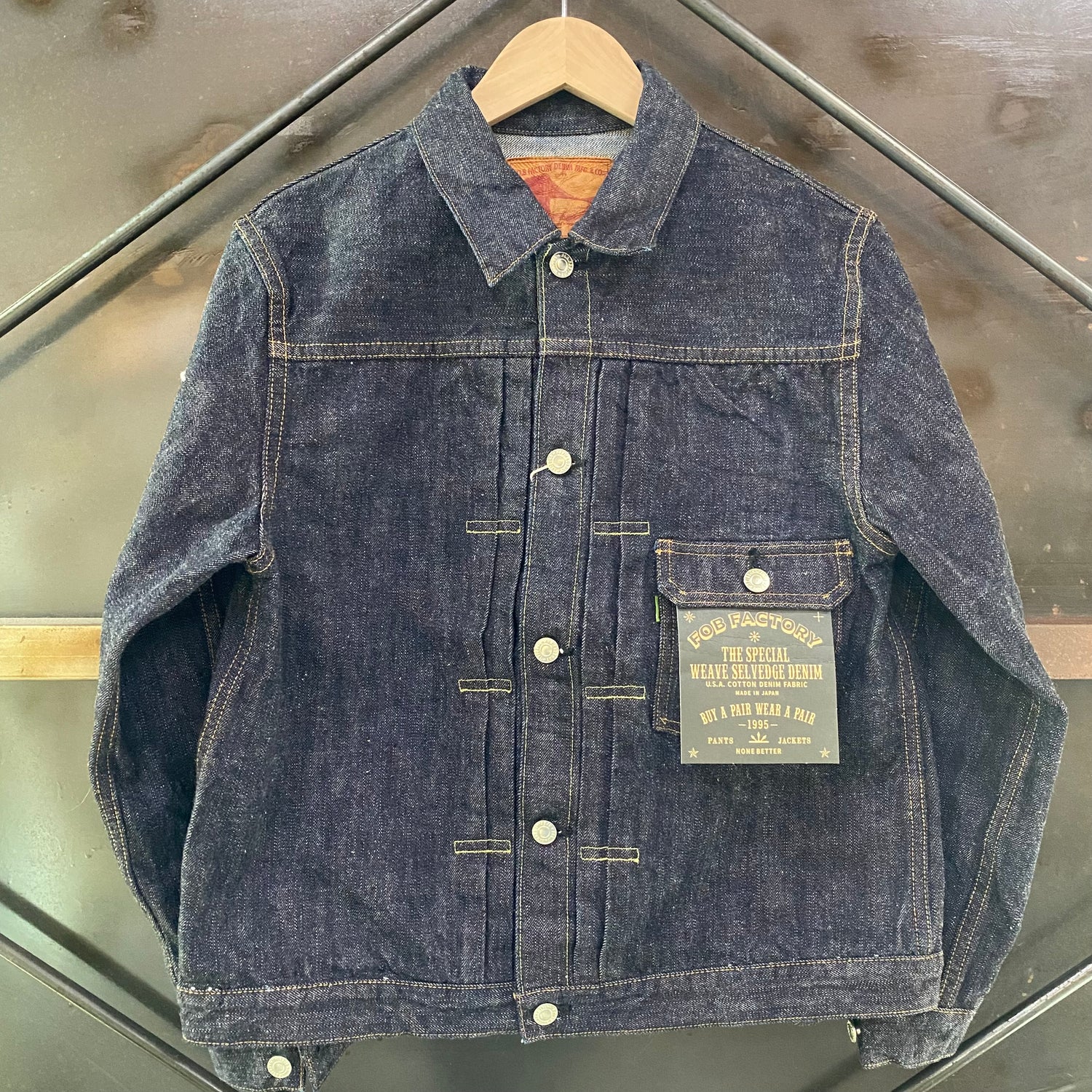 FOB FACTORY/エフオービーファクトリー SV DENIM 1st Type JKT/F2466 WA ワンウォッシュ ｜南国 高知のジーパン屋 ORIGINAL