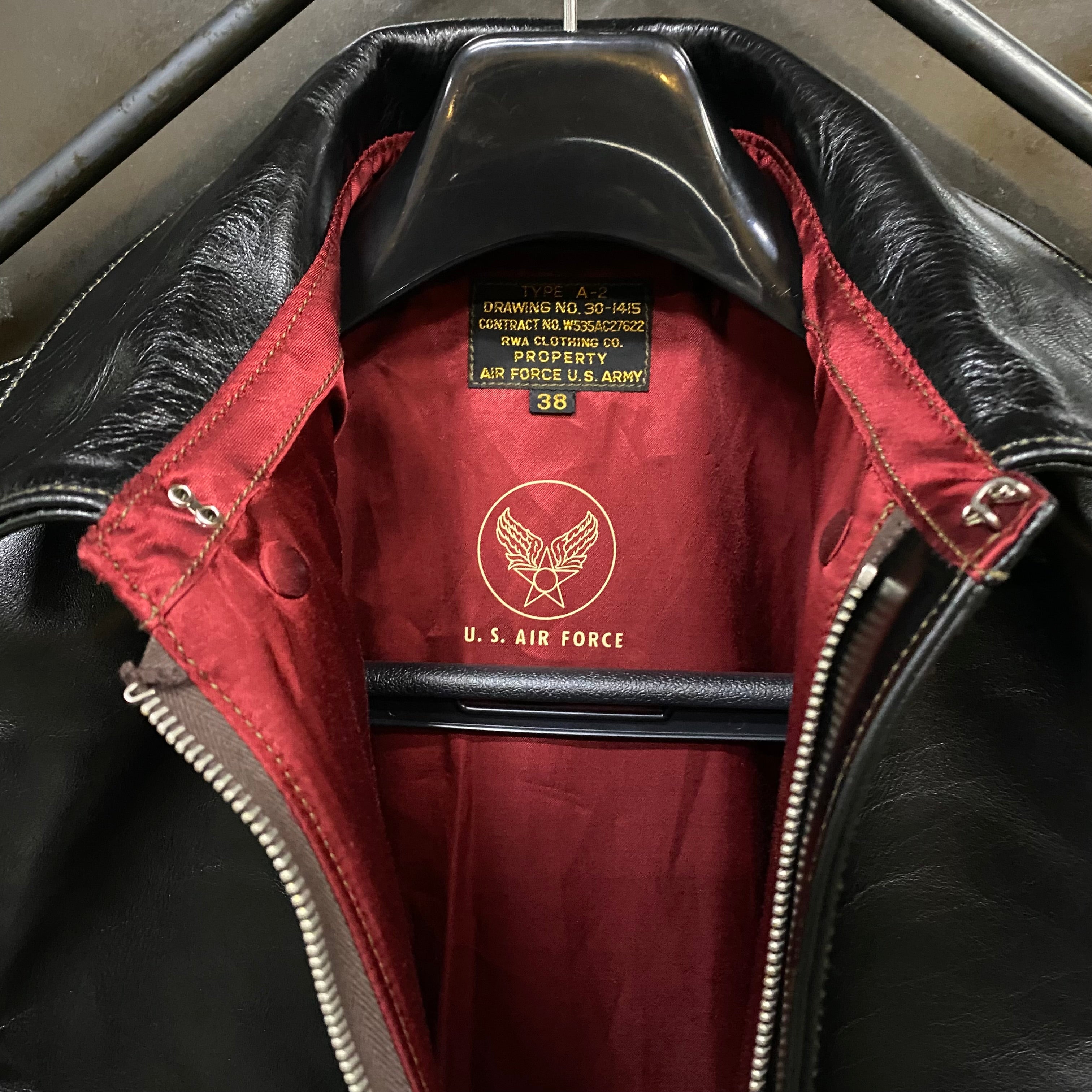 TOY'S McCOY/トイズマッコイ TYPE A-2 RWA CLOTHING CO. BLACK