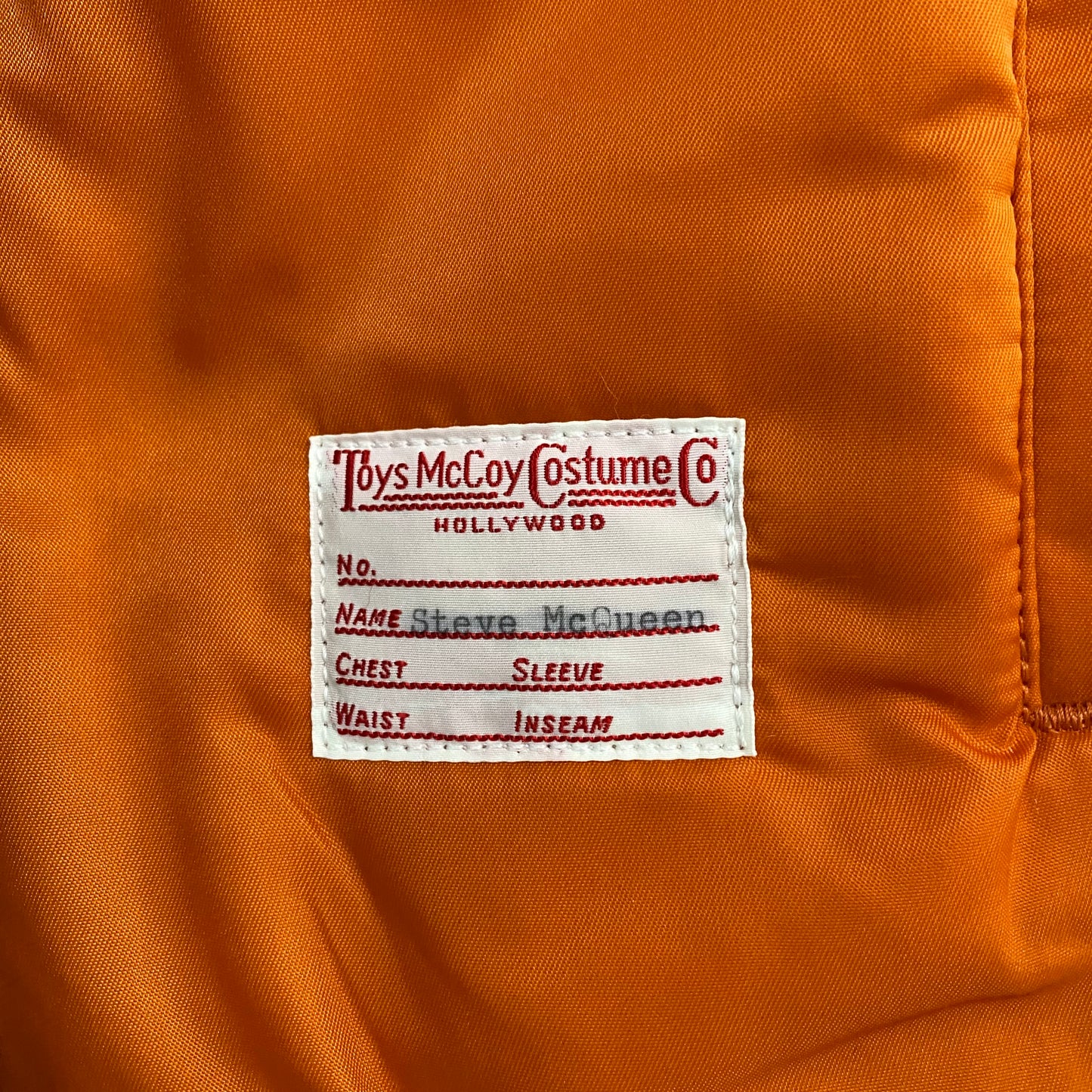 TOY'S McCOY/トイズマッコイ TYPE MA-1 MIL-J-8279E " STEVE McQUEEN "/TMJ2519 アウター ｜南国 高知のジーパン屋 ORIGINAL