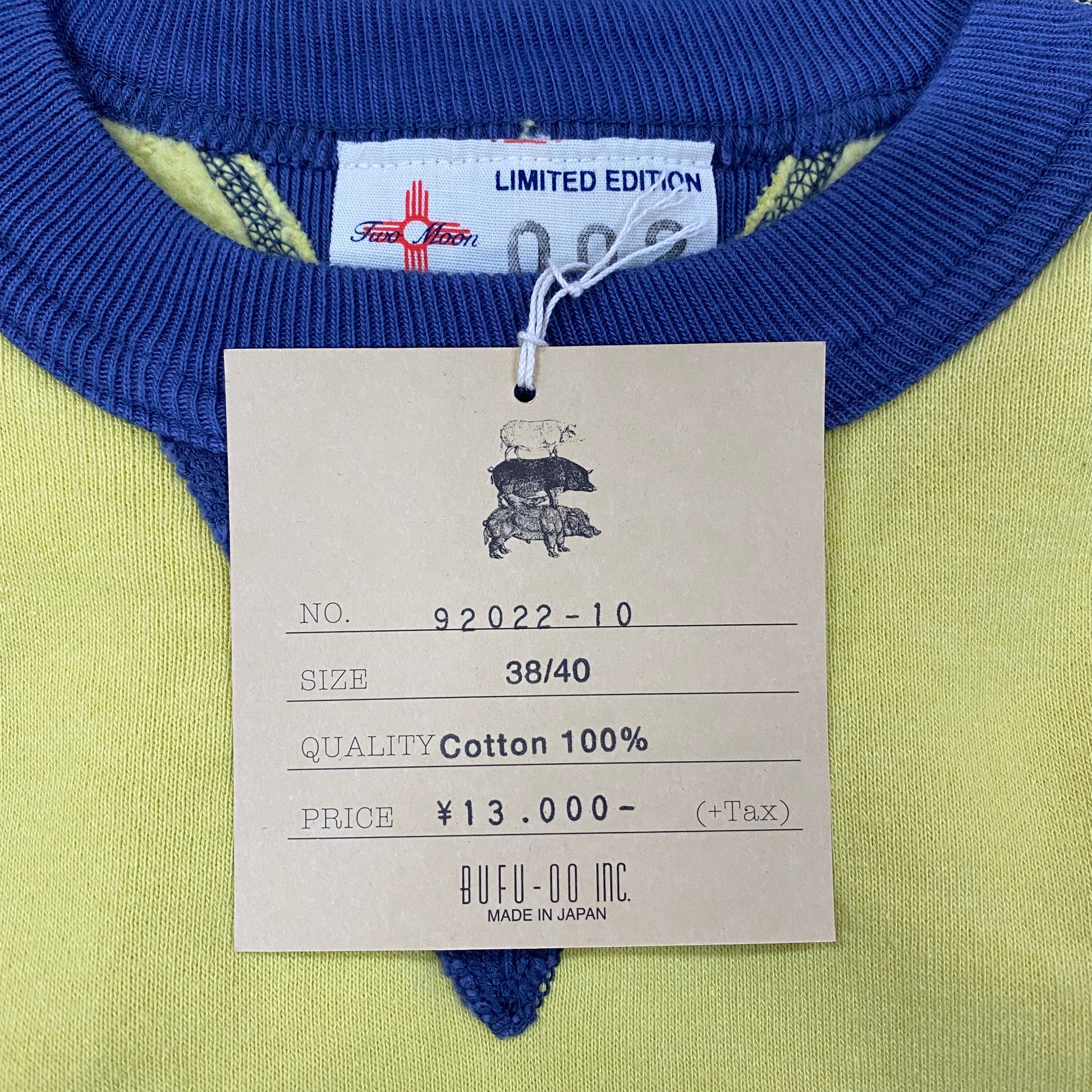 TWO MOON/トゥームーン 両V丸胴スウェット TWO TONE Classic Model /92022-10 スウェット ｜南国 高知のジーパン屋 ORIGINAL