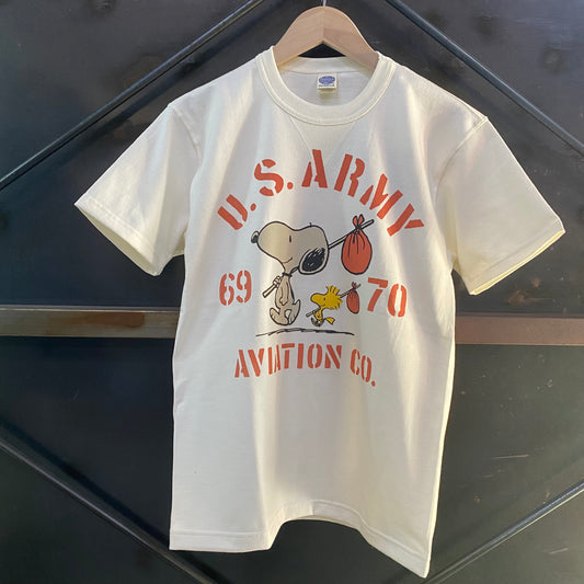 TOY'S McCOY/トイズマッコイ  SNOOPY TEE " U. S. ARMY AVIATION CO. "/TMC2520