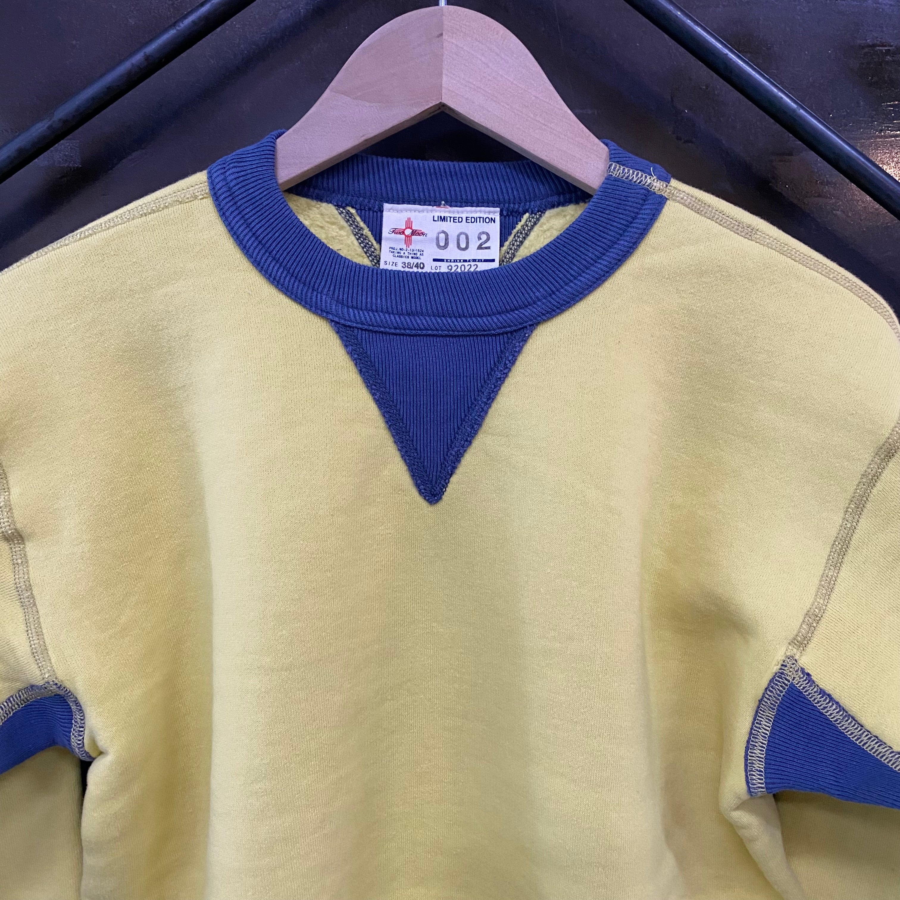 TWO MOON トゥームーン 2トーン 両V スウェット 42 TWO MOON/トゥームーン 両V丸胴スウェット TWO TONE Classic Model