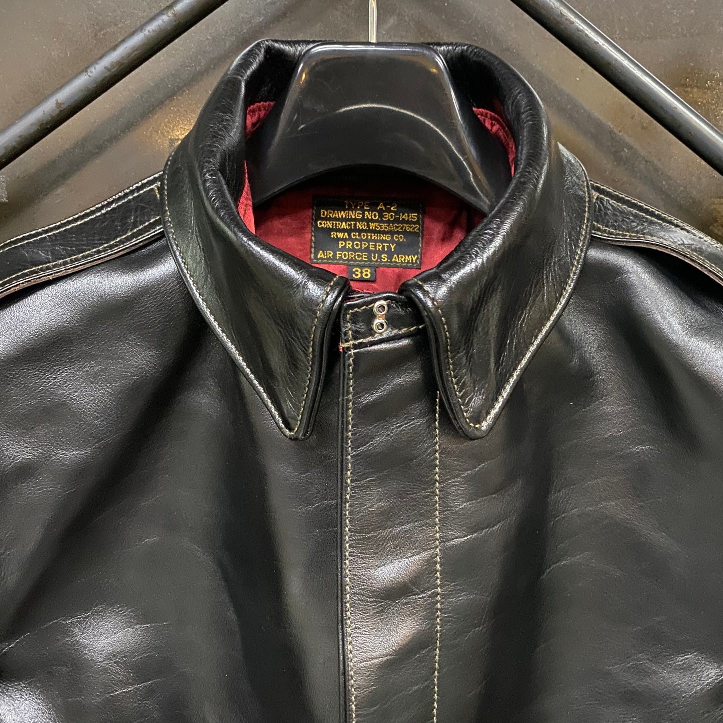 TOY'S McCOY/トイズマッコイ TYPE A-2 RWA CLOTHING CO. BLACK VER. RED LINING /TMJ2506