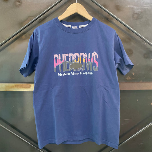 PHERROW'S /フェローズ バッファロー プリントTシャツ/25S-PT19