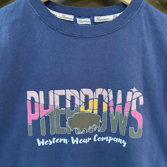 PHERROW'S /フェローズ バッファロー プリントTシャツ/25S-PT19