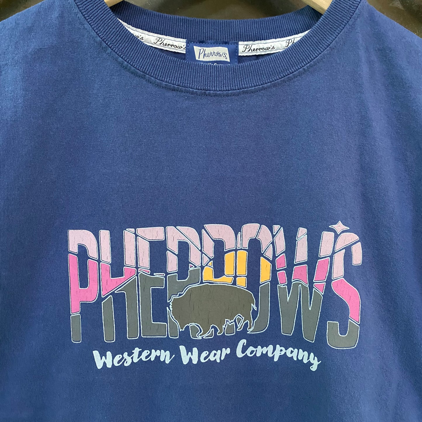 PHERROW'S /フェローズ バッファロー プリントTシャツ/25S-PT19