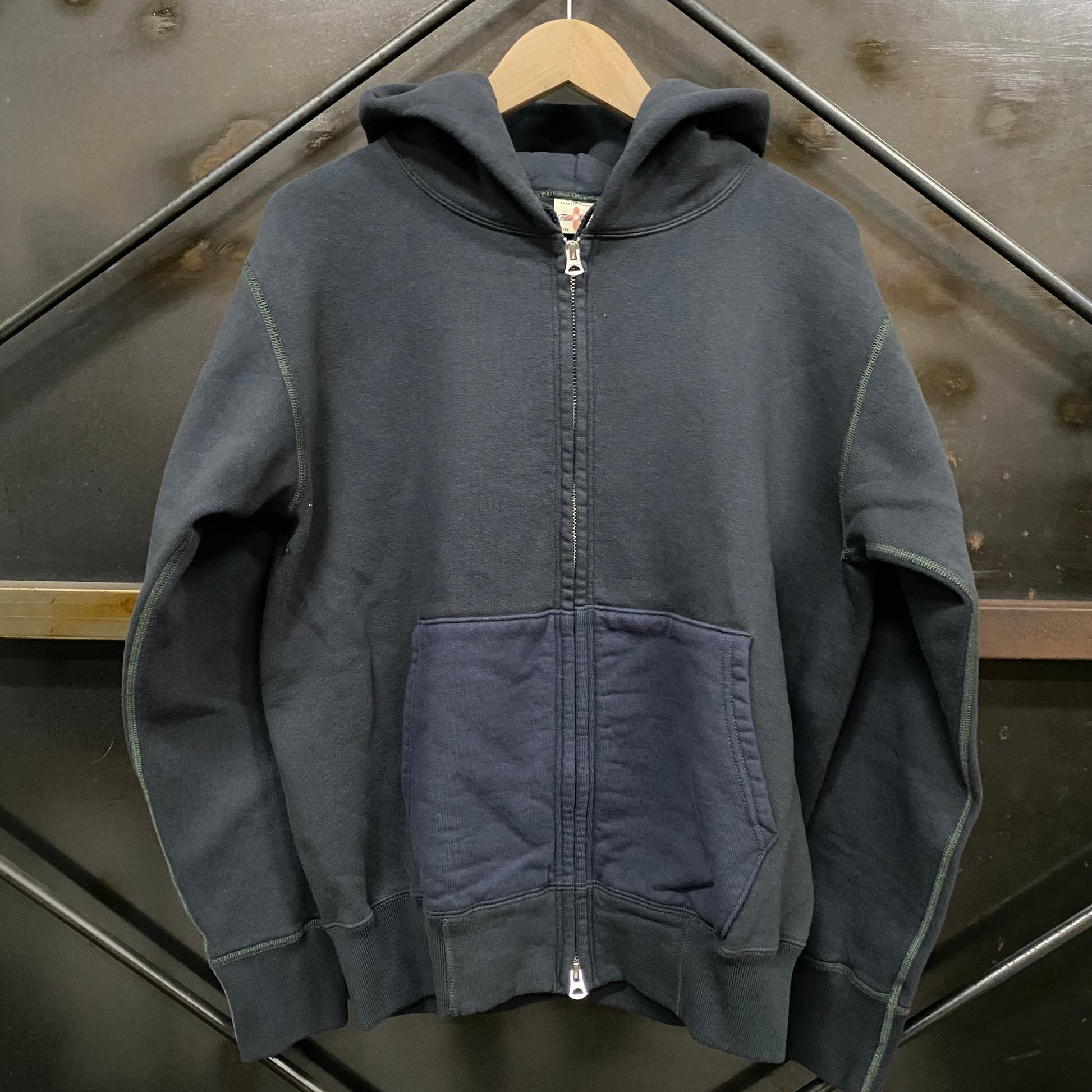 TWO MOON/トゥームーン へヴィーウエイト フルジップスウェット パーカー/17515-78 78 CARBON BLACK カーボンブラック スウェット ｜南国 高知のジーパン屋 ORIGINAL