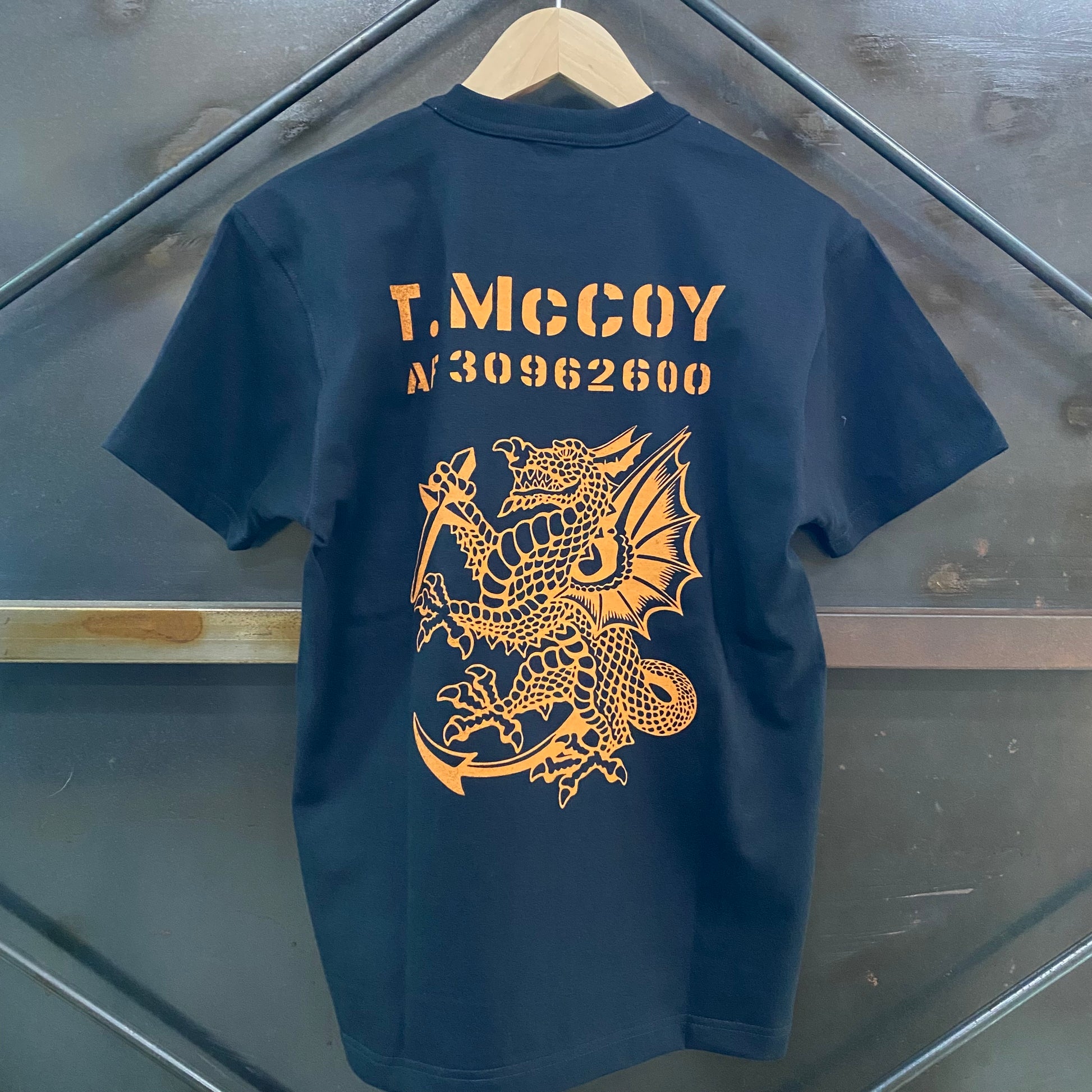 TOY'S McCOY/トイズマッコイ MILITARY TEE T. McCOY "AF 30962600" /TMC2608 030 BLACK ブラック Tシャツ ｜南国 高知のジーパン屋 ORIGINAL