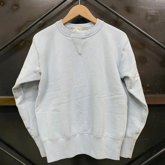 TWO MOON/トゥームーン V-GUSSET SET-IN SLEEVE SWEATSHIRTS FOR SPRING/92020-30 30 SAXE BLUE サックスブルー スウェット ｜南国 高知のジーパン屋 ORIGINAL