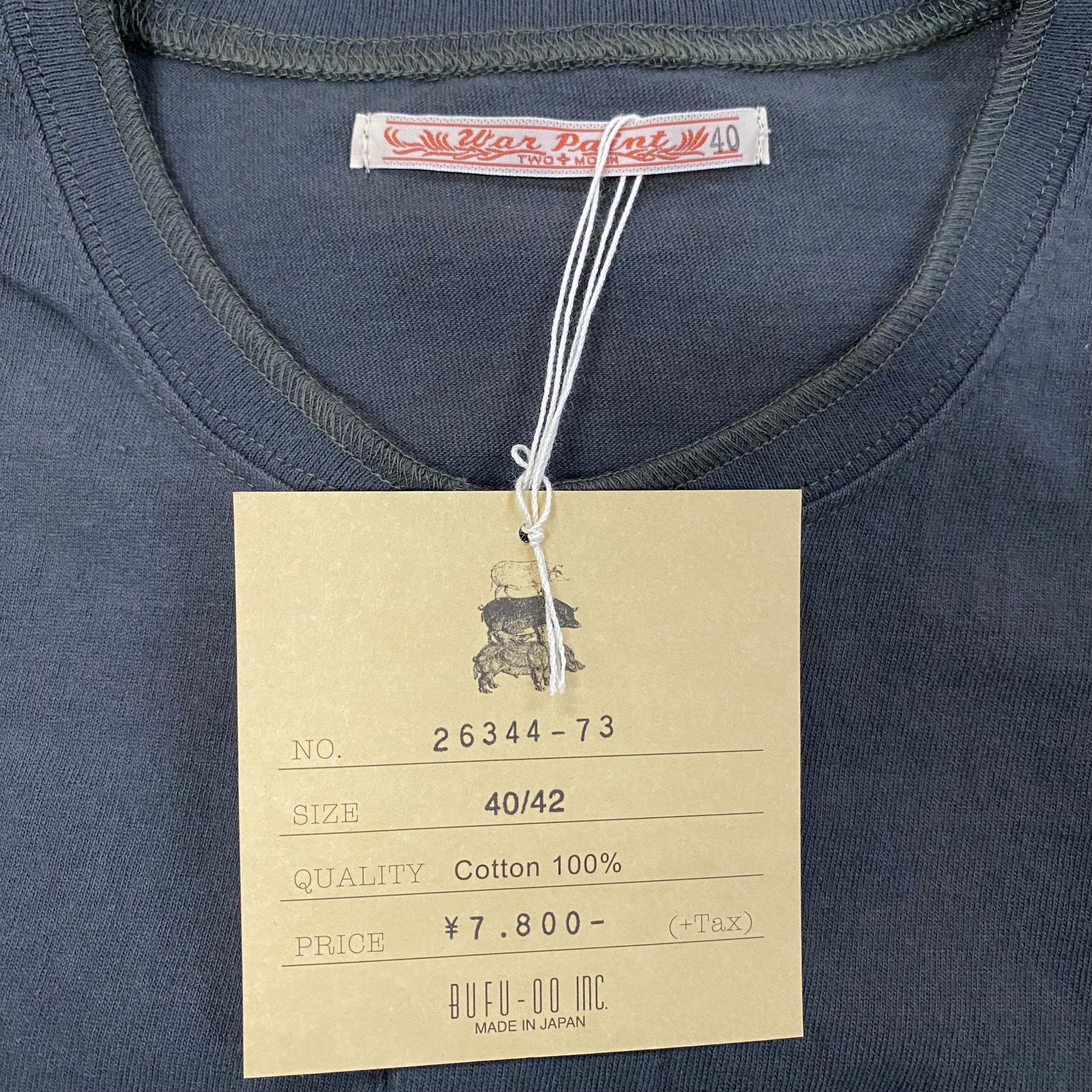 TWO MOON/トゥームーン HENRY NECK POCKET T-SHIRT ヘンリーネック