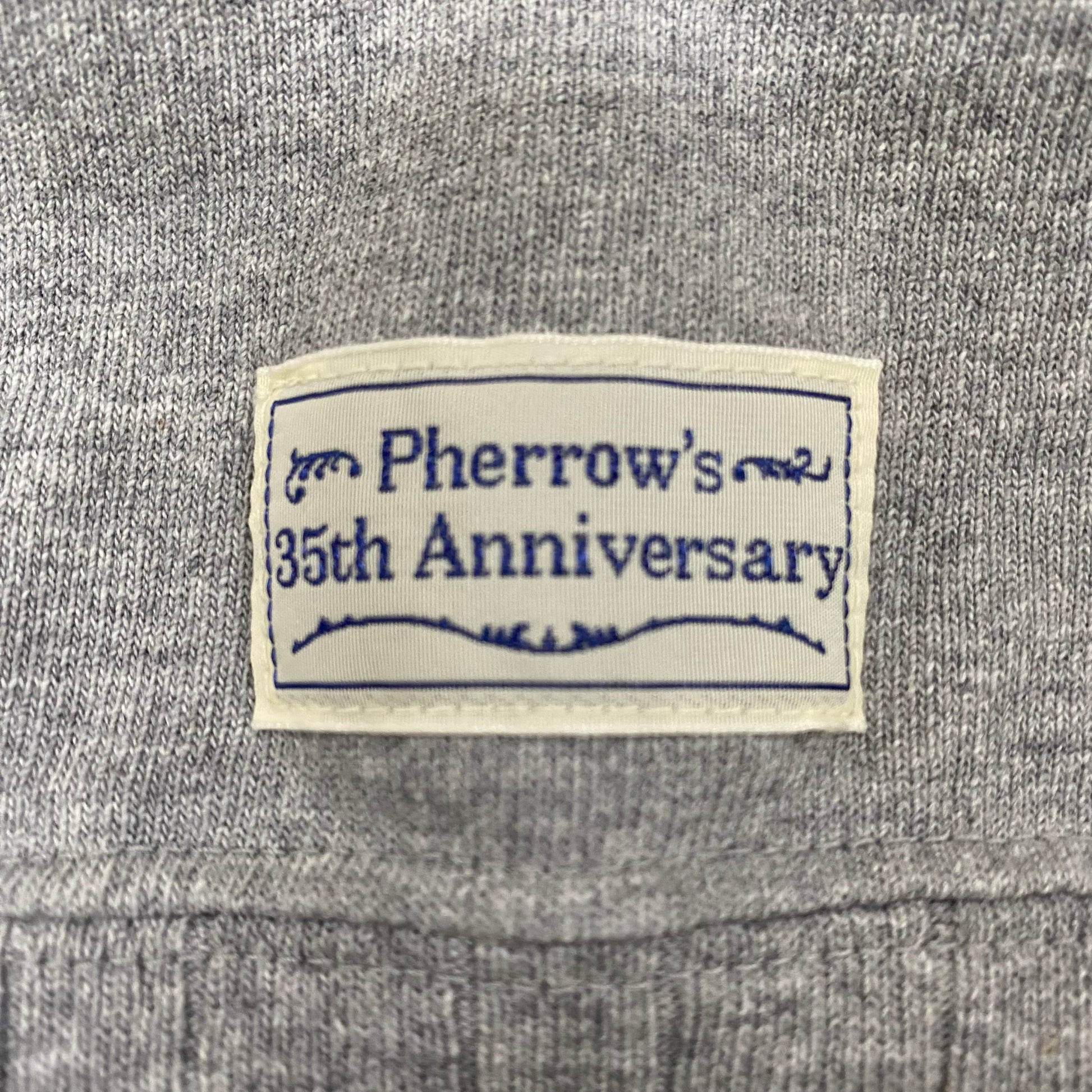 PHERROW'S /フェローズ 半袖 両V スウェット35周年モデル/26S-PVGT-35TH スウェット ｜南国 高知のジーパン屋 ORIGINAL