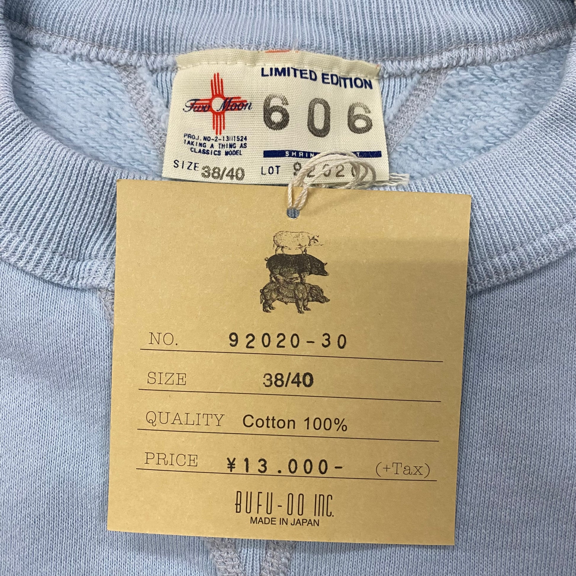 TWO MOON/トゥームーン V-GUSSET SET-IN SLEEVE SWEATSHIRTS FOR SPRING/92020-30 スウェット ｜南国 高知のジーパン屋 ORIGINAL